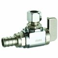 Dahl Brothers Canada Dahl mini-ball Stop Valve, 1/2 x 3/8in Connection, Crimp x Compression, 250 PSI, Brass Body 611-PX3-31-BAG
